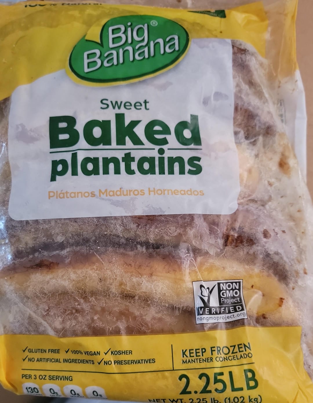 Plátano Horneado Congelado